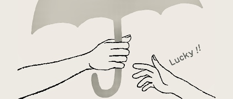 傘どうぞ